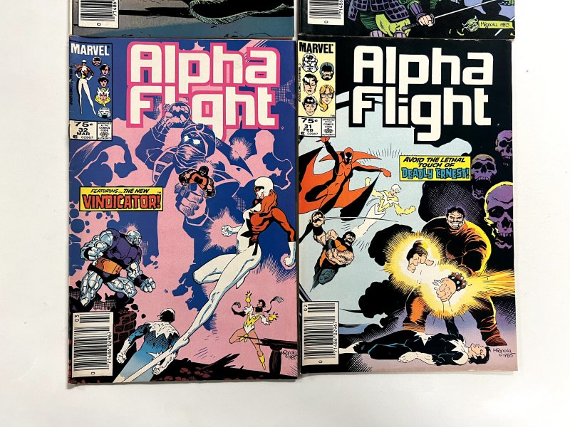 4 Alpha Flight Marvel Comics #31 32 34 35 Hulk Avengers Iron-Man Thor 87 JS3