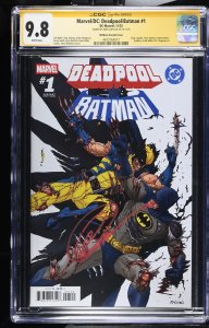 DEADPOOL BATMAN #1 1:25 MCNIVEN VARIANT GREG CAPULLO SIGNED CGC SS 9.8 NM