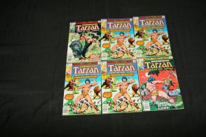 TARZAN - 1977 LOT OF 9 COMICS #6,10X4,15,60,62X2  F - VF