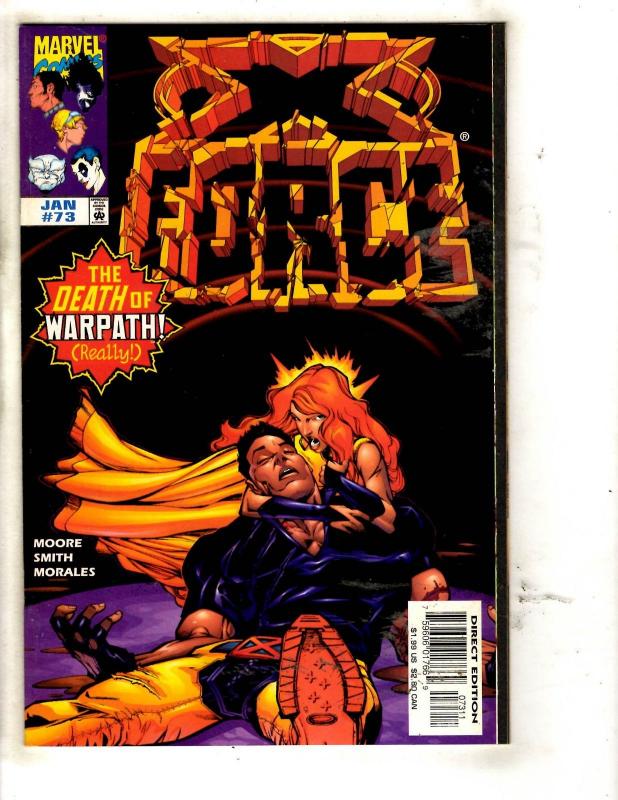 Lot Of 10 X-Force Marvel Comic Books # 66 67 68 69 70 71 72 73 74 75 Domino JD4