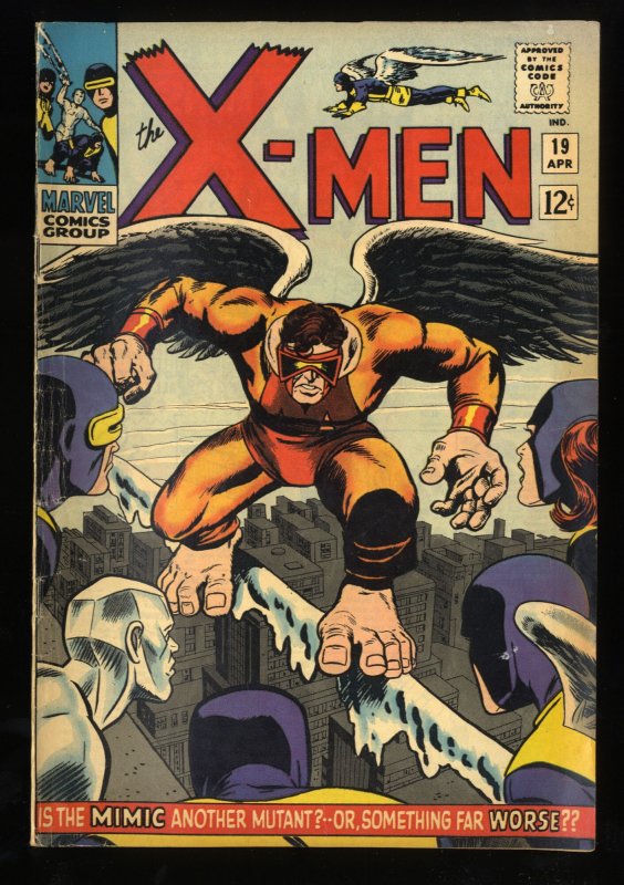 X-Men #19 VG 4.0 1st Appearance Mimic! Jack Kirby Cover!