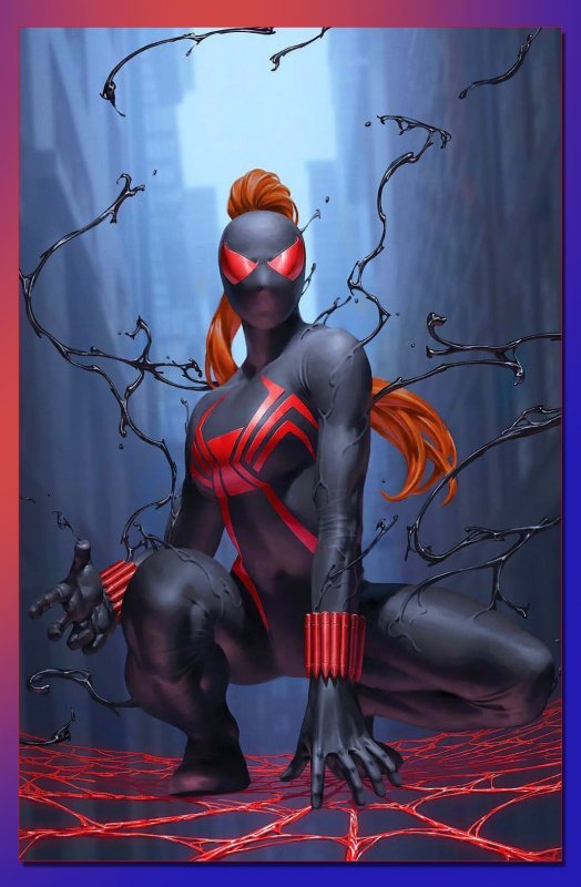 Venom #23 (2023) HOT! 1st VENOM BLACK WIDOW T.D./VIRGIN VARIANT SET! Spiderman