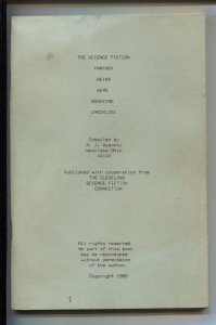 Science Fiction Fantasy Weird Hero Pulp Magazine Checklist 1988-R.J. Rysoki-7...