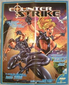 COUNTER STRIKE Promo poster, 16x20, 2000, Unused, more Promos in store