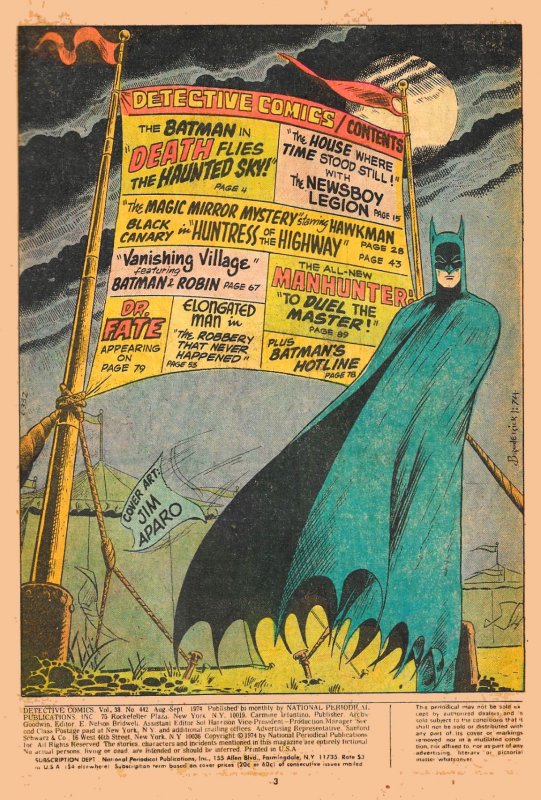 DETECTIVE COMICS #442 (Aug 1974) 100 Pages of the New & Classic! Kirby! Toth!