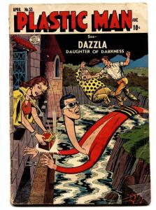 PLASTIC MAN  #53-comic book-Last Pre-Code issue 1955