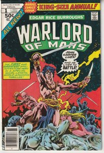 John Carter Warlord of Mars(Marvel) Annual # 1