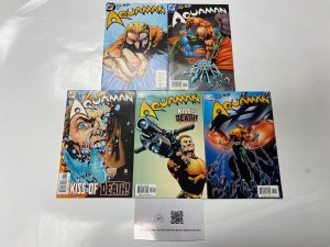 5 Aquaman DC comic books #25 29 30 31 32 44 KM17