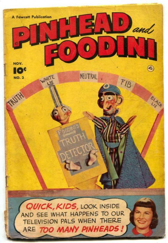 Pinhead and Foodini #3 1951- Fawcett humor comic G