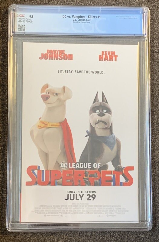 DC vs Vampires Killers #1 CGC 9.8 White Pages 1:25 Pantalena Variant DC 2022