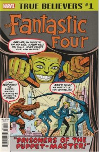 TRUE BELIEVERS FANTASTIC FOUR PUPPET MASTER (2019) REPRINTS FF # 8 FROM 1961