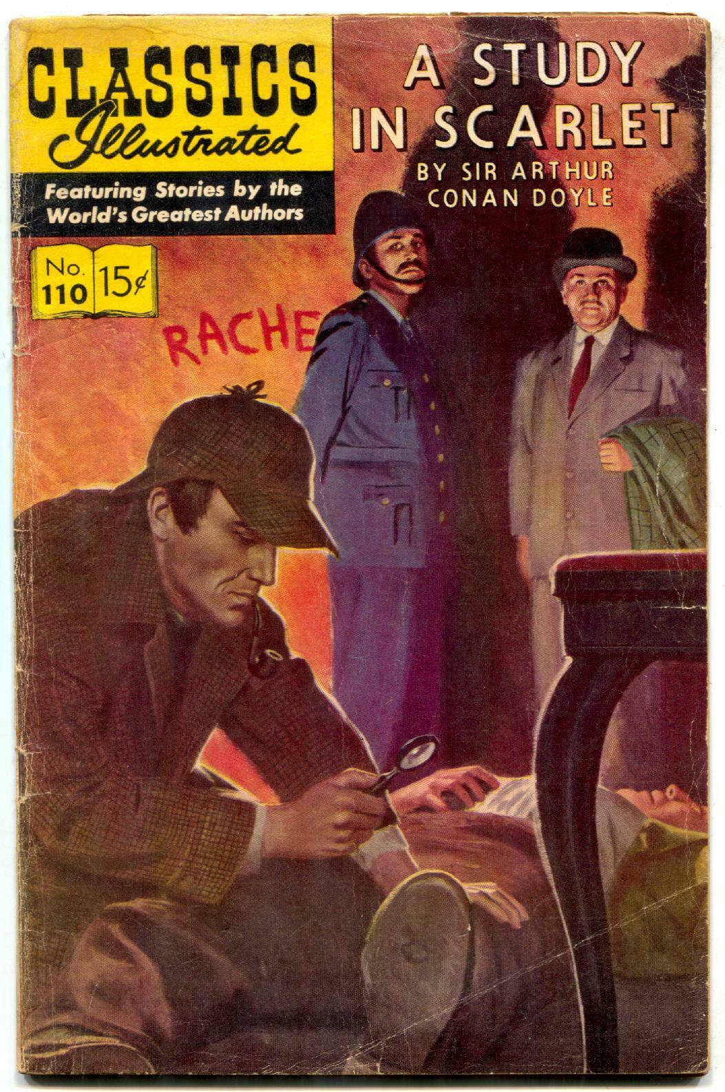 Classics Illustrated 110 Hrn 165 Study In Scarlet Sherlock Holmes Vg Hipcomic