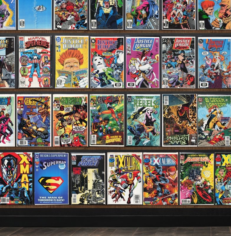 Huge Lot 140+ Comics with Generation X, Justice League America & More!