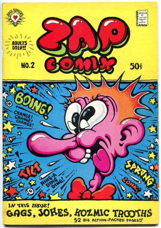 ZAP #2, VG/FN, Robert Crumb, Clay Wilson,Underground, 1968, 2nd,more UG in store