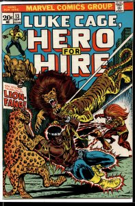 Hero for Hire #13 (1973) Luke Cage