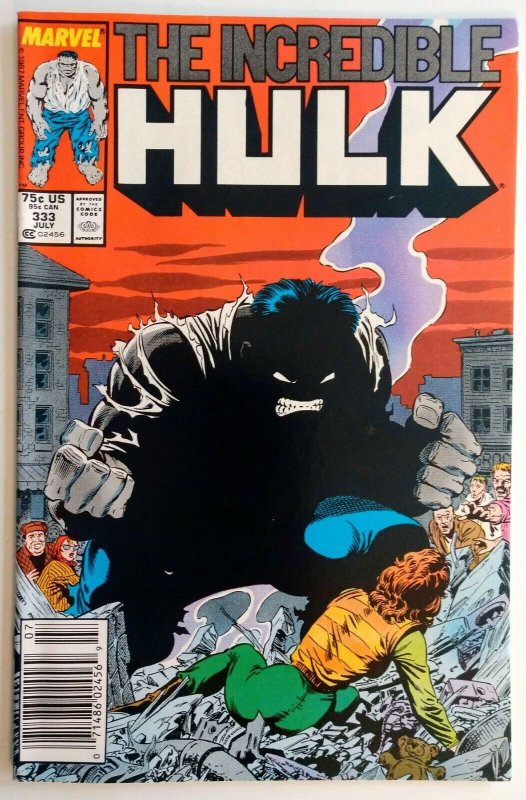 Incredible Hulk #333 NEWSSTAND Todd McFarlane Cover 71486024569