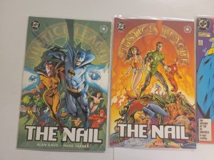 3 DC Comics #2 3 Justice League The Nail + #3 Justice League America 88 TJ14