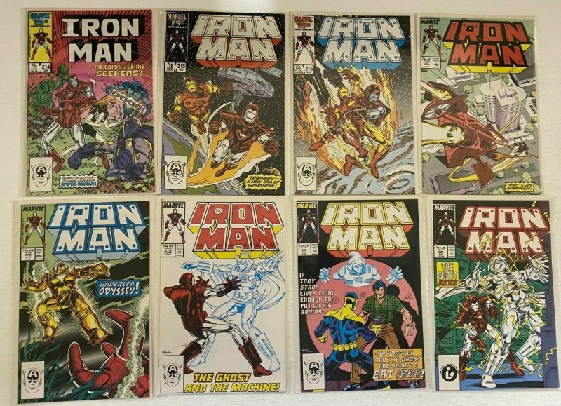 Iron Man comic lot from:#241-249 (1st series) 35 diff 8.0 VF (1987-89)