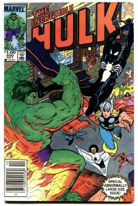 Incredible Hulk #300-black Spider-man-1984-marvel-high Grade vf+