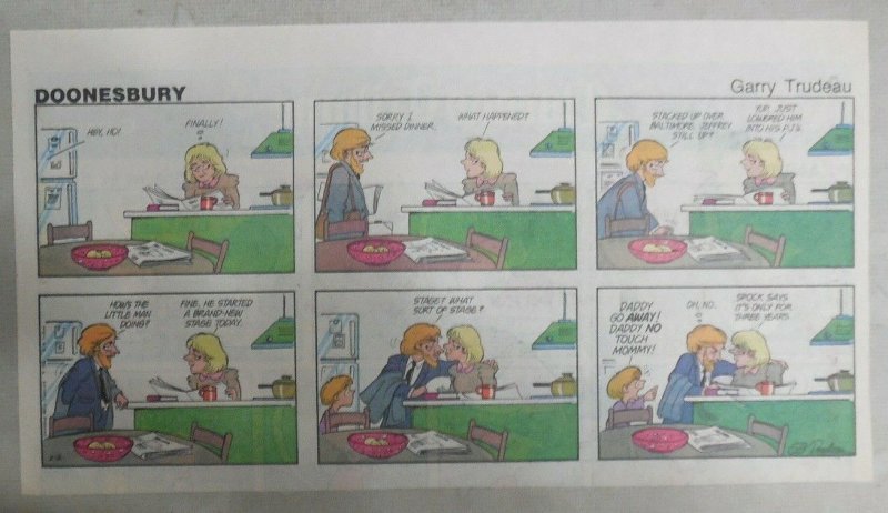 (52) Doonesbury Sundays by GB Trudeau from 1-12,1986 Size: 7.5 x 13 inches