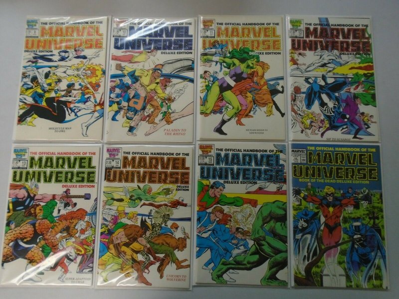 Official Handbook of the Marvel Universe Deluxe Edition set #1-20 8.5 VF+ (1985)