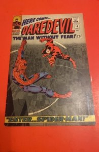 Daredevil #16 (1966) with Spider-man  app