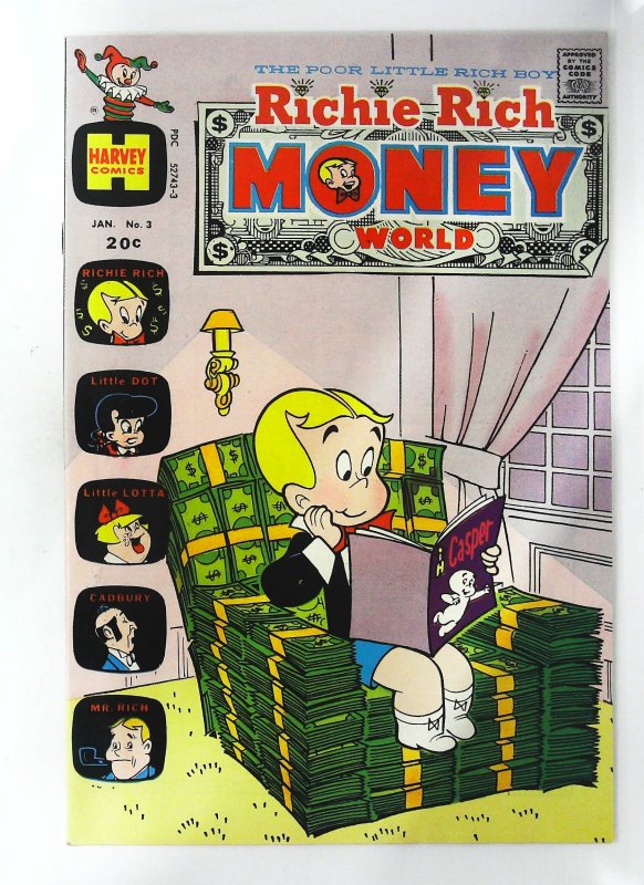 Richie Rich Money World #3, VF+ (Actual scan)