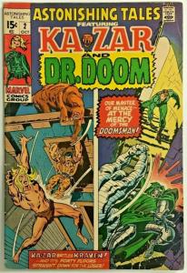 ASTONISHING TALES#2 VG 1970 MARVEL BRONZE AGE COMICS