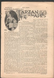 Boy's Cinema Weekly 10/9/1920-story paper format-Tarzan of The Apes -ERB-Che...