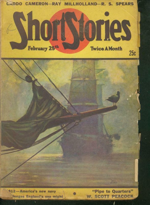 SHORT STORIES PULP 1947 FEB 25 HUGH B CAVE  PULP STORY G