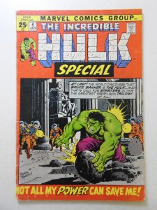 The Incredible Hulk Annual #4 (1972) GVG Condition!
