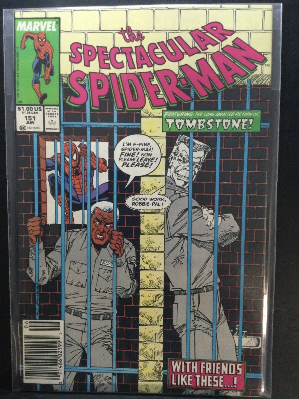 The Spectacular Spider-Man #151 Newsstand Edition (1989)