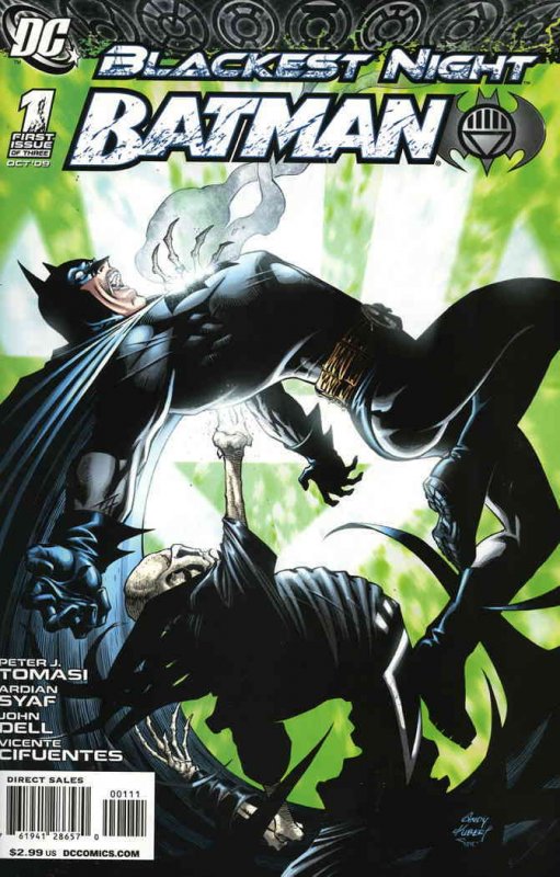 Blackest Night: Batman #1 VF/NM ; DC | 1st Print Andy Kubert
