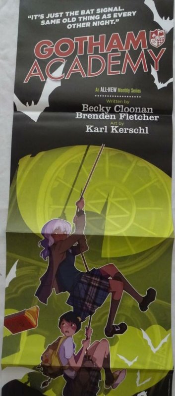 GOTHAM ACADEMY Promo Poster, 12 x 34, 2014, DC,  Unused more in our store 340