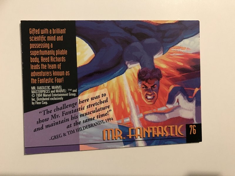 Mr. Fantastic #76 card : 1994 Marvel Masterpieces, NM; Hilderbrandt art