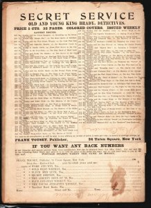 Secret Service #321 3/17/1905-Frank Tousey- Prince of Wall Street-King Brady-... 