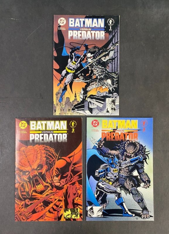 Batman vs. Predator (1991) #'s 1-3 VF (8.0) Complete Series Set of 3