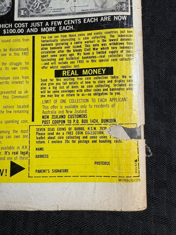 Vintage BUMPER BATCOMIC Planet Comics #7 GD- 1.8 Batman Plastic Man AUSTRALIAN