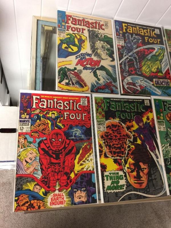 Fantastic Four 71 74 76 77 78 79 80 All 6.0-8.0 Fn-Vf Fine - Very Fine Range