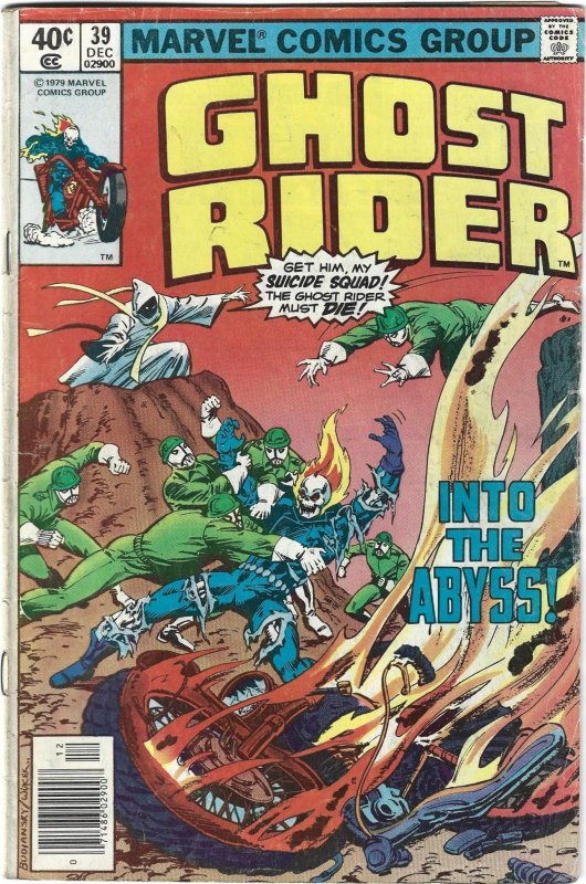 Ghost Rider #39 Newsstand Edition (1979)