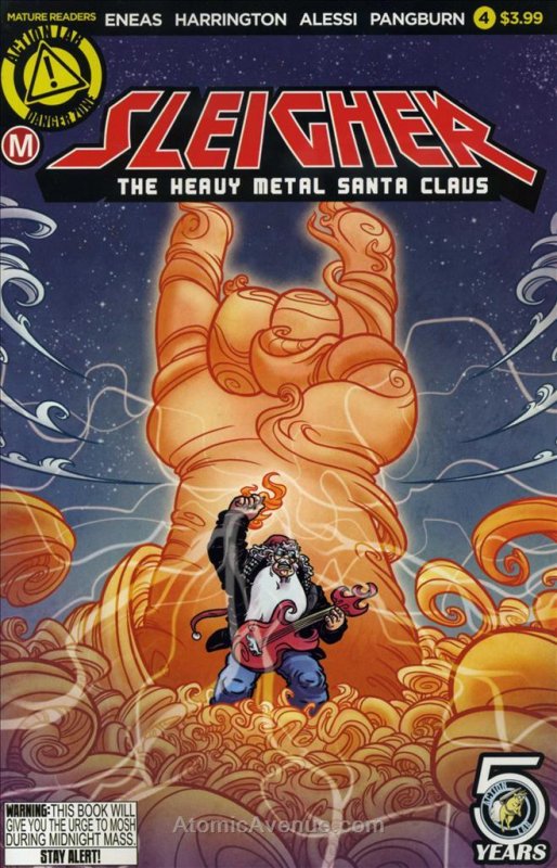 Sleigher: The Heavy Metal Santa Claus #4 VF ; Action Lab | Danger Zone