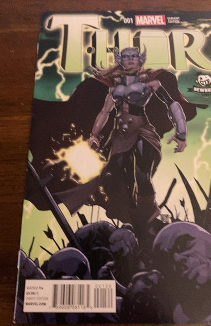 Thor #1 Newbury Comics Cover (2014)Jane foster as thor