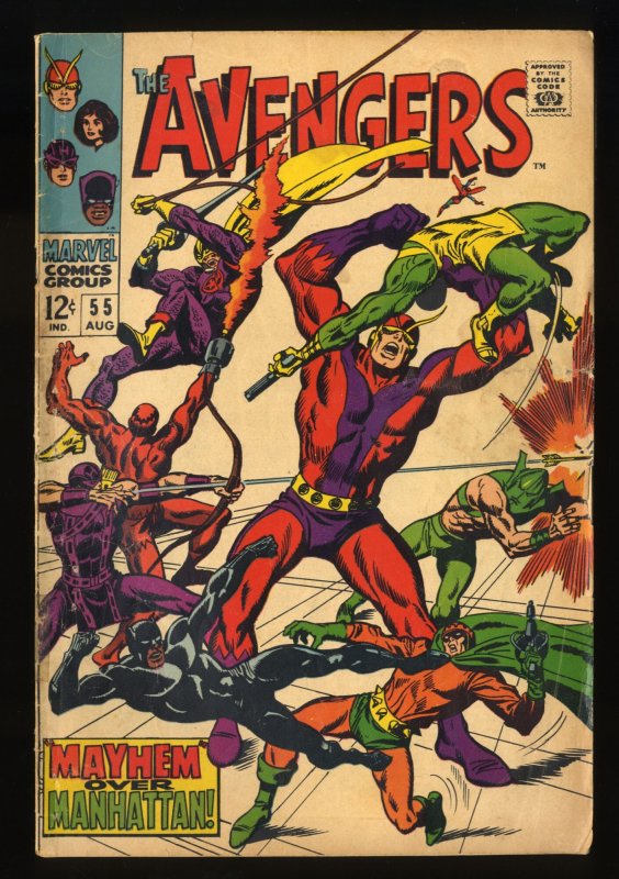 Avengers #55 GD/VG 3.0 1st Appearance Ultron!