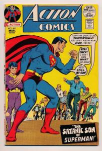 Action Comics Superman Satanic Son of #410 ~ DC Comics  ~ FN (HX502)