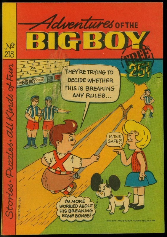 Adventures of the BIG BOY #218-Sling Shot Cover VG | Comic Books - Bronze  Age