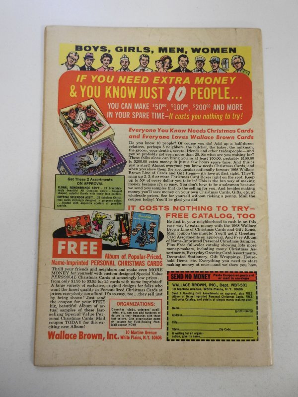 The X-Men #48 (1968) VG Condition moisture stain bc, ink fc