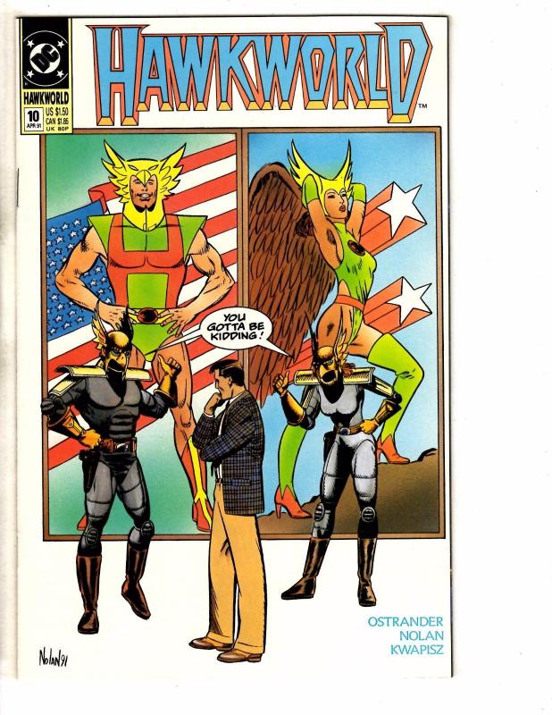 Lot Of 10 Hawkworld DC Comic Books # 1 2 3 4 5 6 7 8 9 10 Hawkman Batman PP5