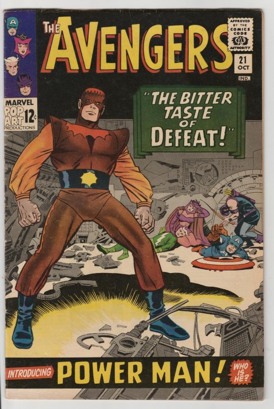 The Avengers #21 (1965) 1st Power Man! VF-