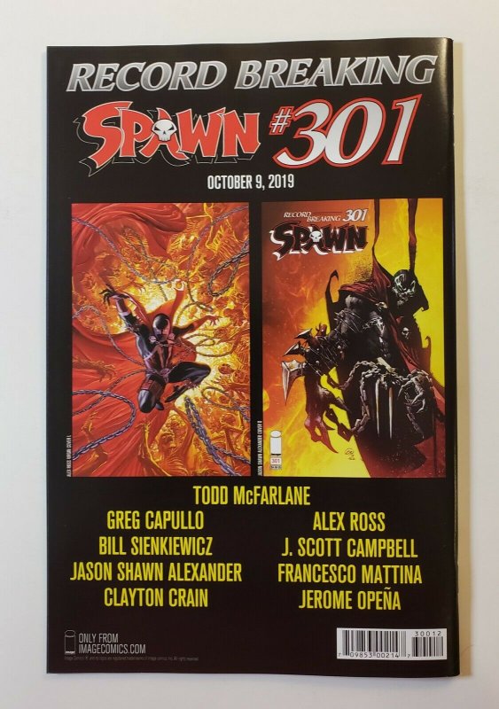 Spawn #300 Image Comics 2019 High Grade NM+ McFarlane Variant Cover 2nd Print