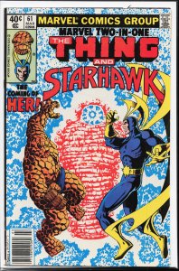 Marvel Two-in-One #61 (1980) Starhawk [Key Issue]